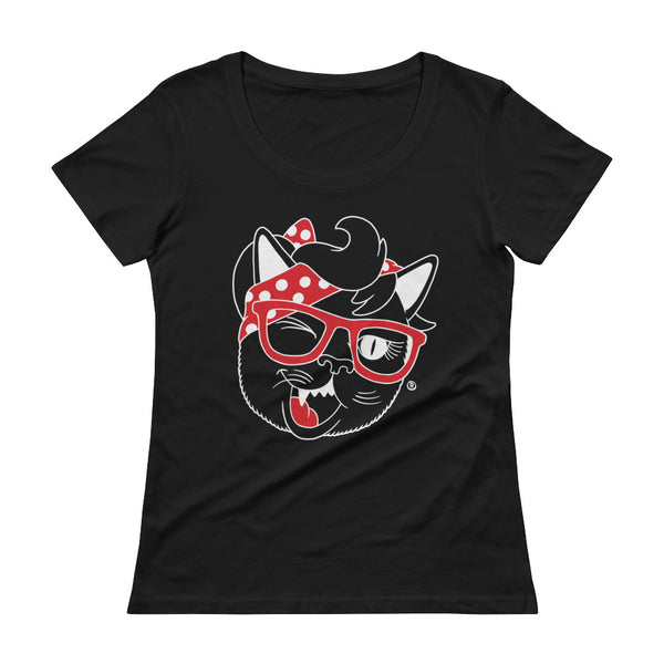 Gone Fishing Women's Scoopneck T-shirt – Sexy Hackers Clothing Inc.