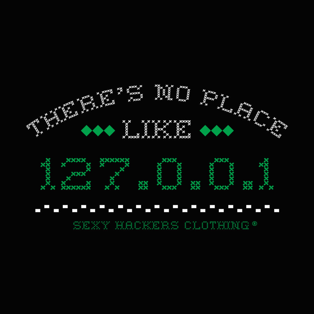 There's no place like 127.0.0.1 Men's Long Sleeve Shirt