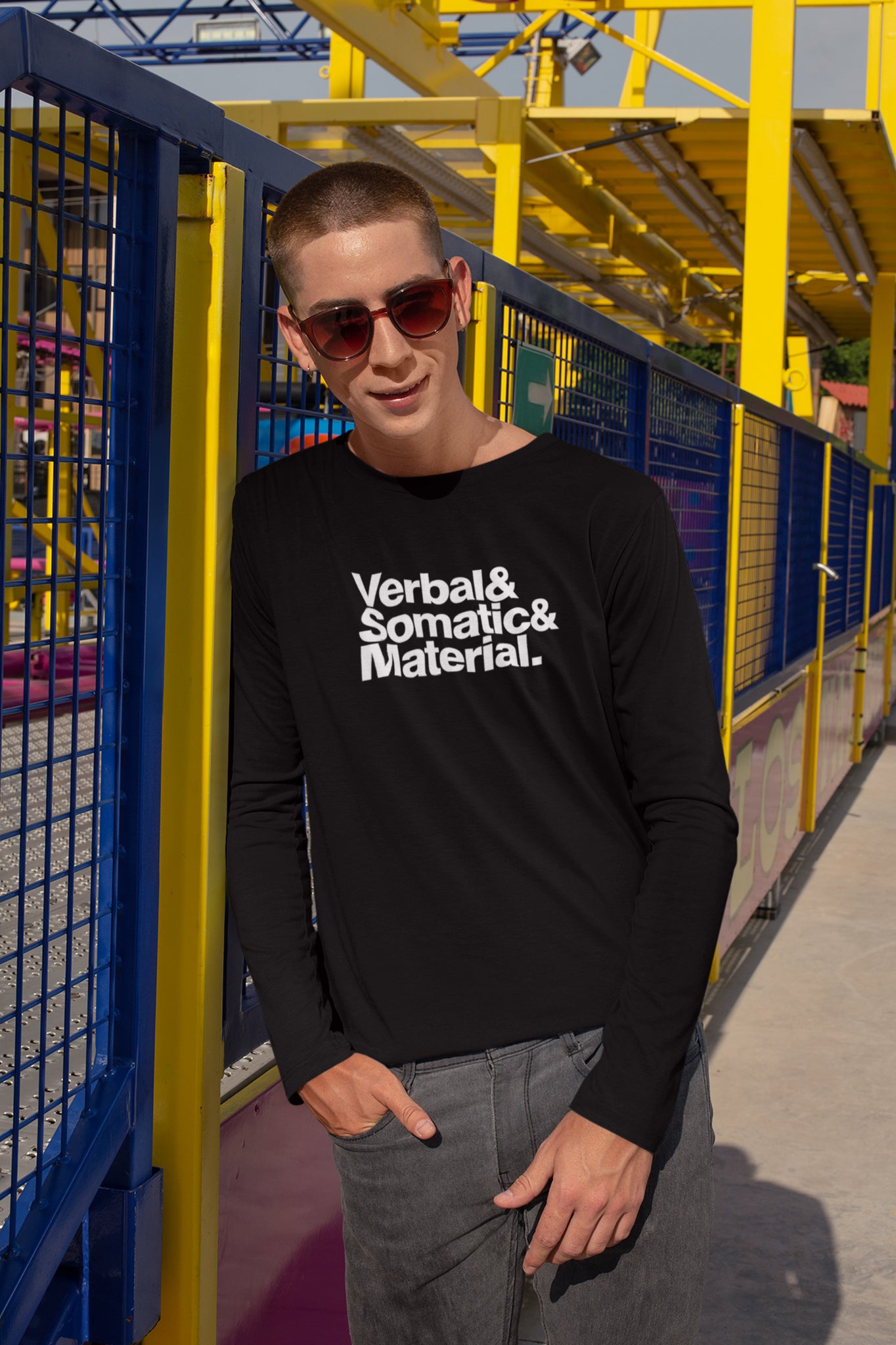 Verbal Somatic Material Men's Long Sleeve