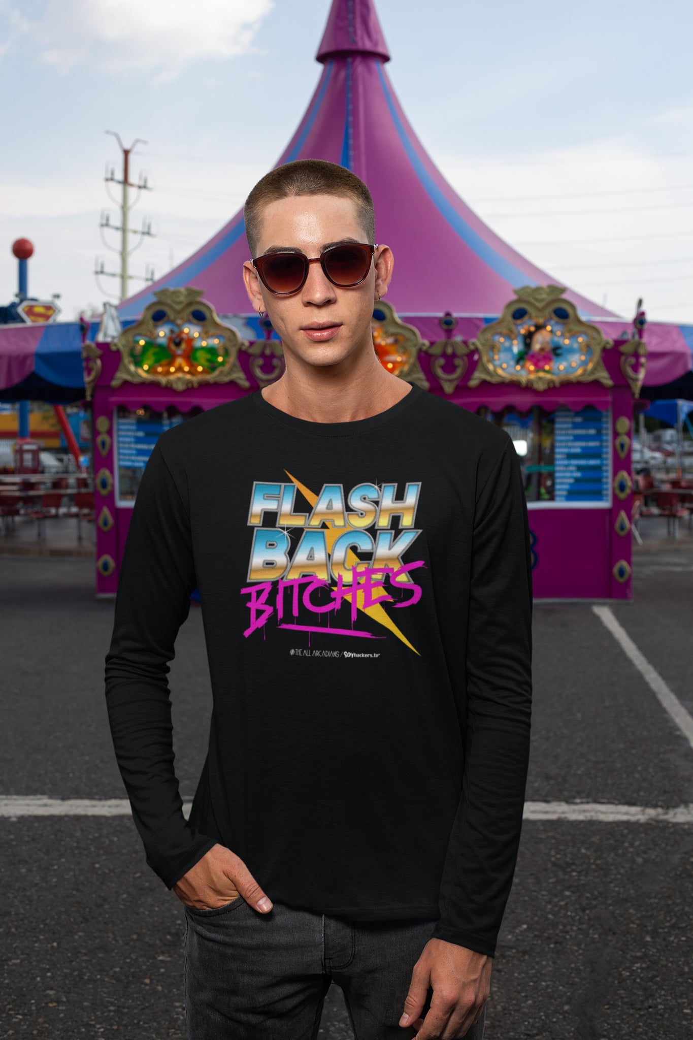 Flashback Bitches Men's Long Sleeve