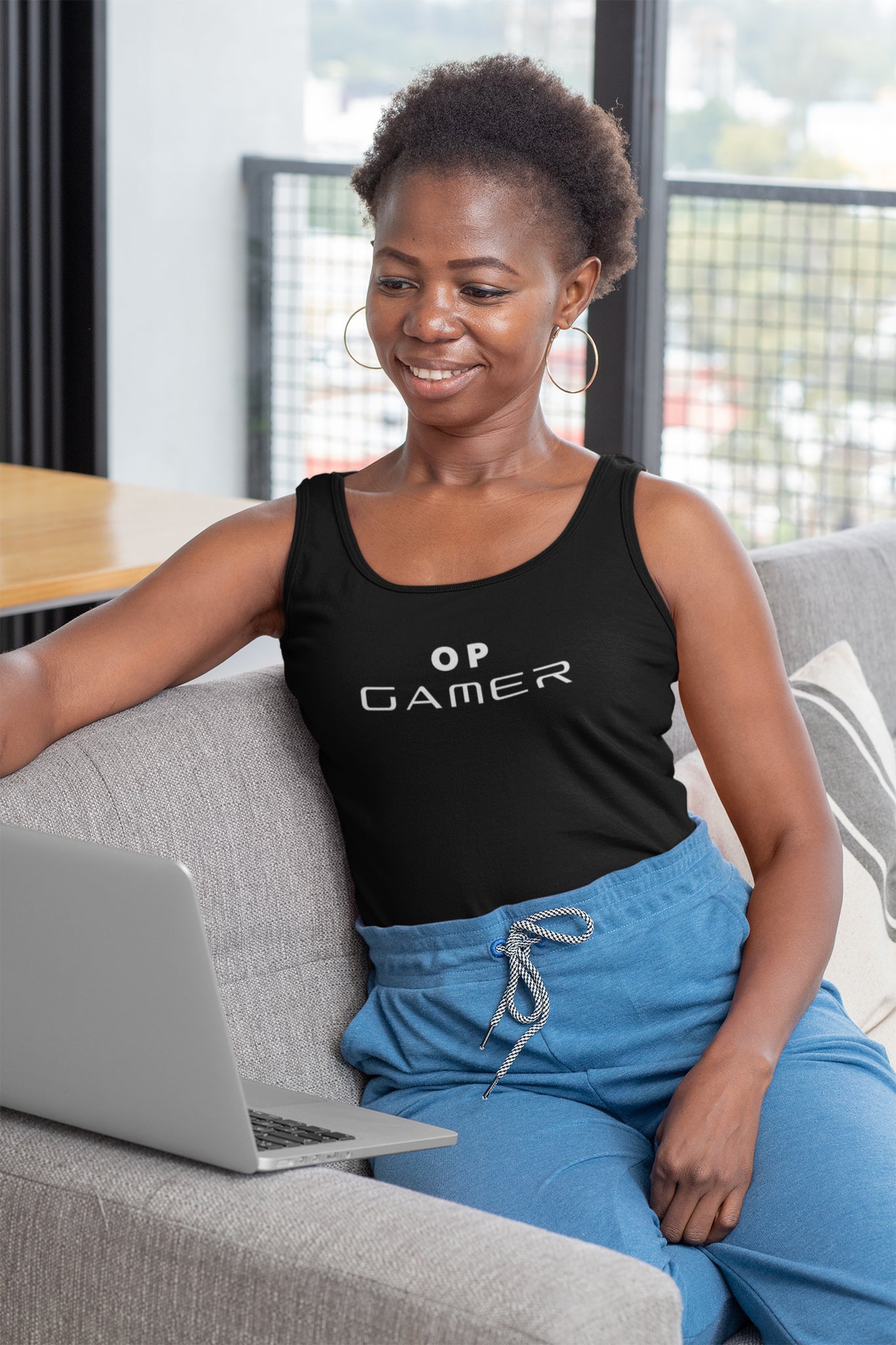 OP Gamer Women's Racer-back Tank-top